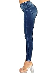 WAX JEAN Women's Butt I Love You Push-Up Destructed