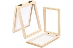 Tofficu 6 Pcs Paper Frame Kids Toys, Paper Making Screen, Wooden Making Frame Kit for Diy Crafts - Durable Wood Screen for Ho