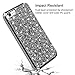 Vofolen Bling Case for iPhone 8 Case Glitter Crystal Rhinestone Shiny Heavy Duty Protection Impact Resistant Hybrid Protective Shell Dual Layer Armor Soft Bumper Hard Cover for iPhone 8 7 (Black)