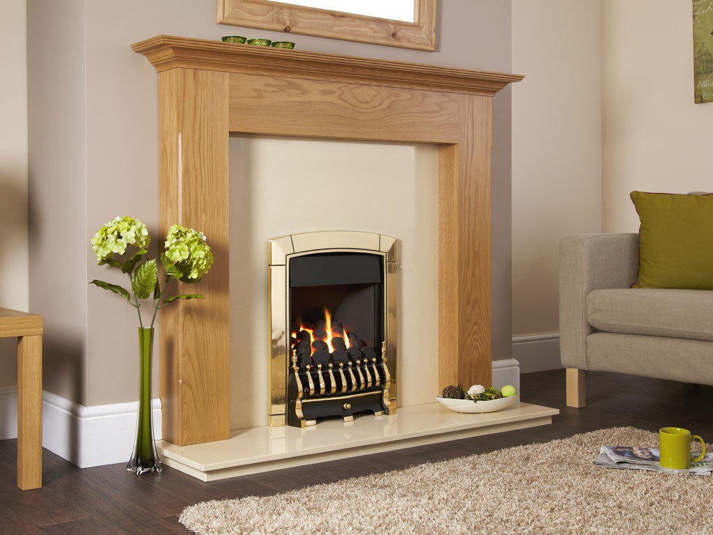 Flavel Caress Plus Traditional Remote Control Gas Fire Brass Amazon.co.uk Kitchen & Home