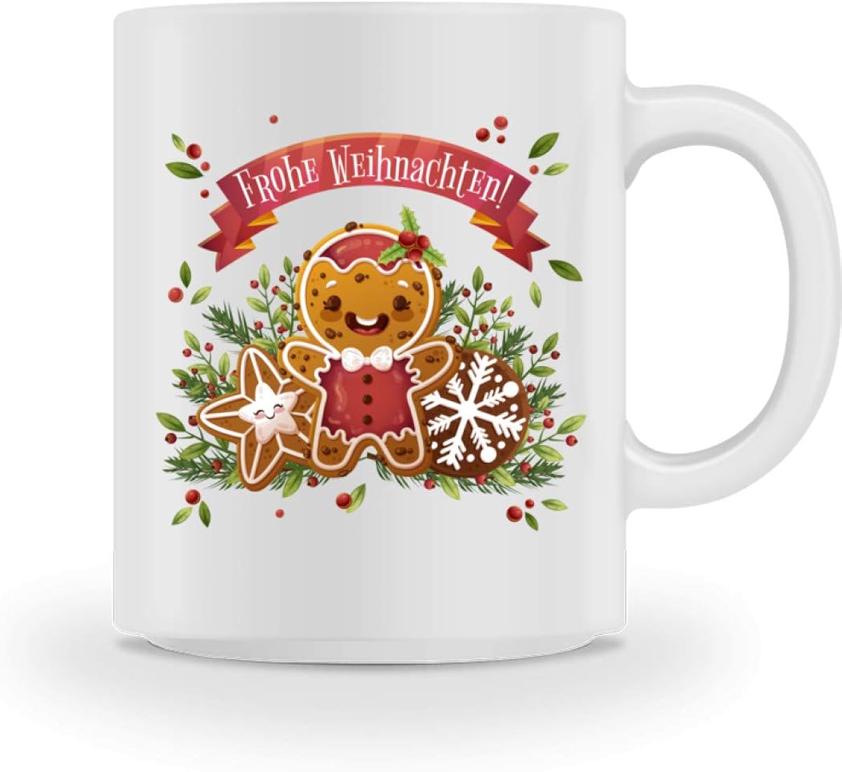 PlimPlom Frohe Weihnachten Tasse Teetasse Design Kaffeetasse