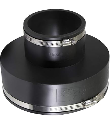 Genova Products 80130 3-Inch ABS-DWV Coupling - USA Made Pipe Fitting For Plumbing & Drain Systems