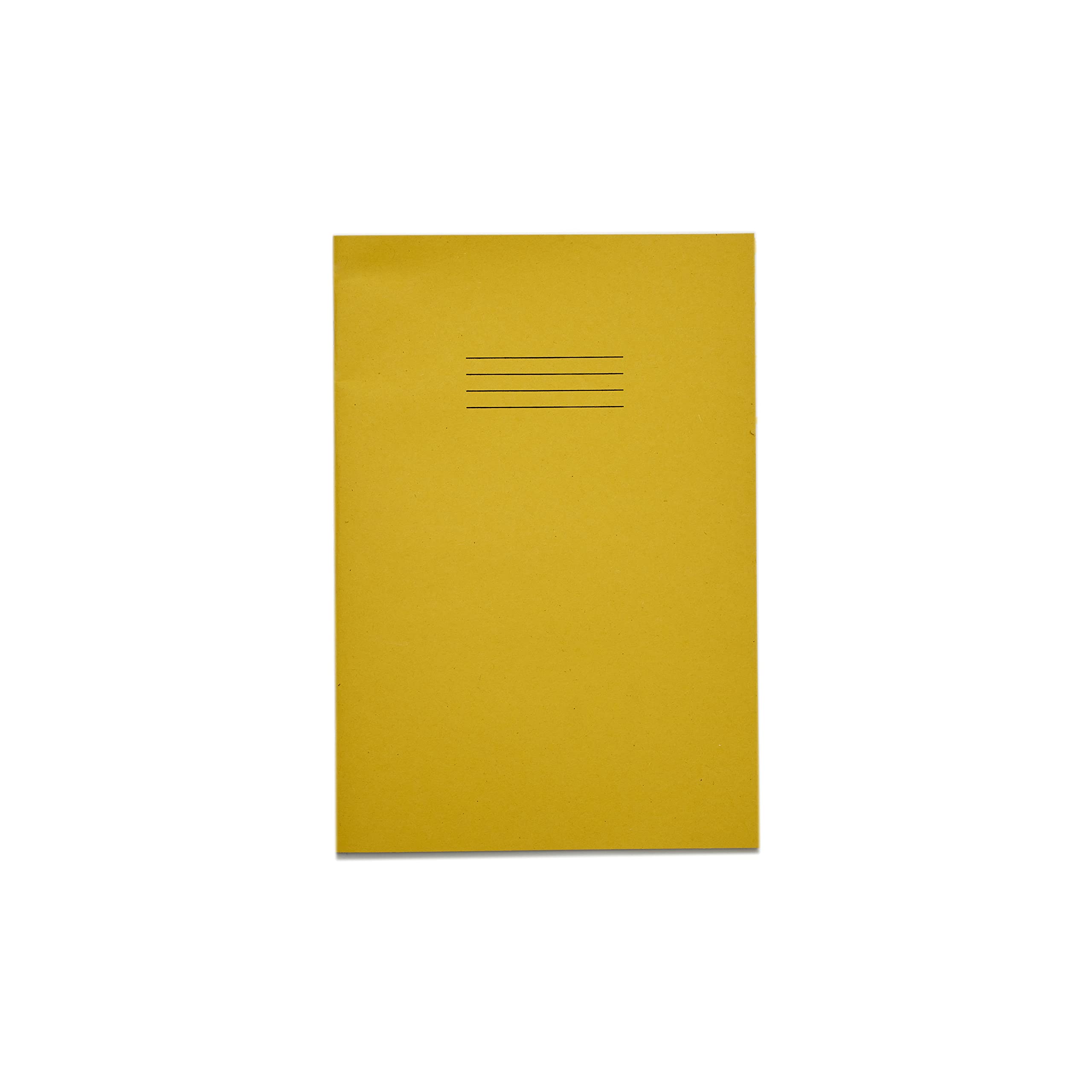 Rhino A4 Exercise Books, 80-Page / 8mm Lined with Margin Paper Notebook, 1-Pack, Office & School Stationery Supplies, Yellow
