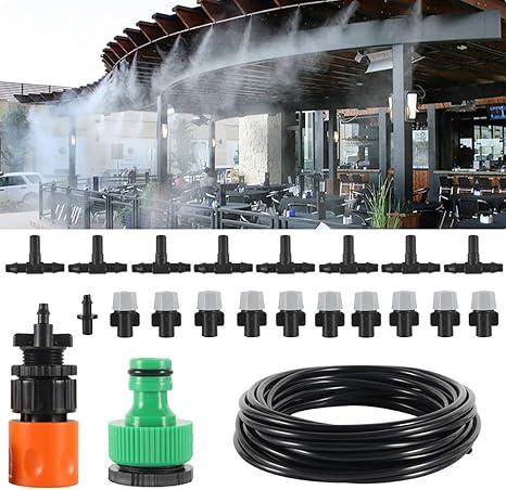 Bluecookies Diy Outdoor Misting Cooling System 49 2ft 15m