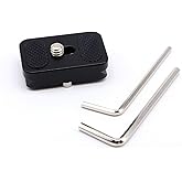 HITHUT PU-25 25mm Universal Quick Release QR Plate Mini Plate Compact Camera Mount for Tripod Monopod Ball Head DSLR Camera, 