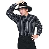 Scully Men's White Cotton Western Long Sleeve Shirt 4X