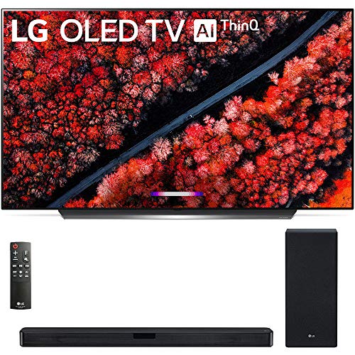 OLED65C9PUA 65″ C9 4K HDR Smart OLED TV w/AI ThinQ (2019 Model) w/ 420W 3.1-Channel Soundbar System DTS Virtual X – (SL6Y)