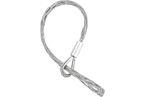 MECCANIXITY 25-34mm OD Cable Pulling Socks Grip 0.7m Single Head Side Pull Wire Mesh Puller Sock Grip Stainless Steel Wire Pu