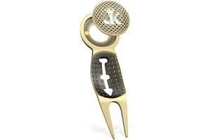 BKF Golf 3-in-1 Divot Repair Tool with Marker Build-in Golf Ball Groove for Drawing Lines, Must Have Golf Gadget, Necessary Golf Accessories for Men, Unique Golf Gifts for Men/Woemn Golfers