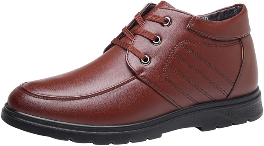 Amazon ビジネスシューズ メンズ 秋冬 暖かい フォーマル 紳士靴 おしゃれ 裏起毛 高級靴 カジュアル 軽量 通気快適 ワイルド ウォーキング 靴 防滑 履きやすい レースアップシューズ 普段用 通勤 通学 冠婚葬祭就活 ドレス シューズ レースアップシューズ