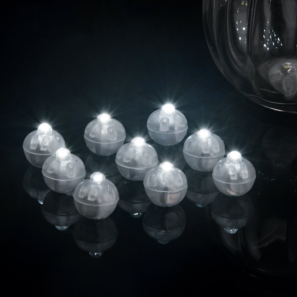 LED Balloon Lights, 50pcs/100pcs Round Wireless Flash Ball Light, Individual Mini LED Flash Ball Lamps, for Paper Lanterns Halloween/Wedding/Birthday/Party Decoration