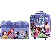 Disney Princess Castle & Princesses 3-Piece Youth Duffle Bag Travel Set With Pilot Case & Luggage Tag