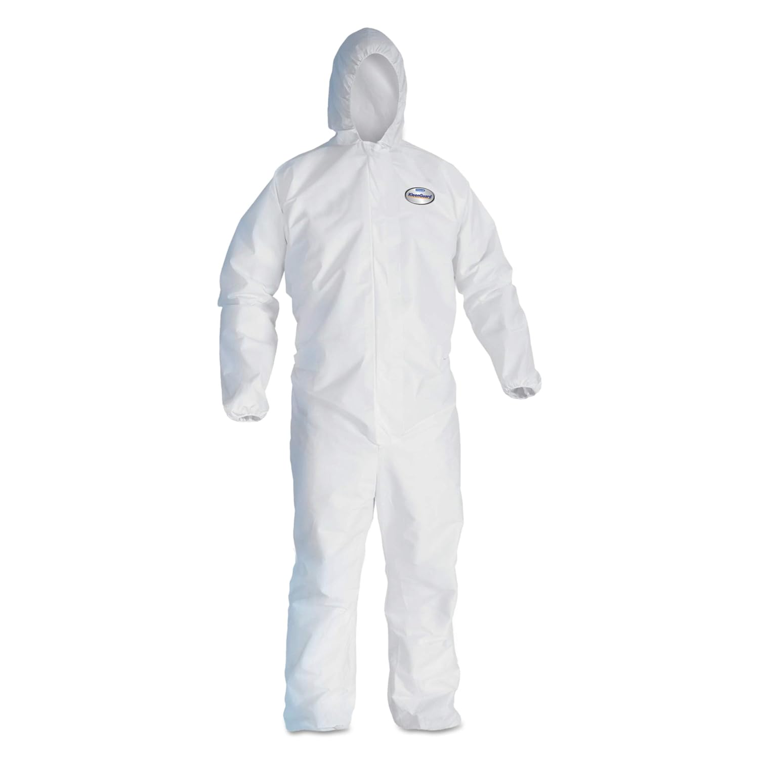 KLEENGUARD - 3600044324 KleenGuard 44324 A40 Elastic-Cuff and Ankles Hooded Coveralls, White, X-Large (Case of 25): Industrial & Scientific