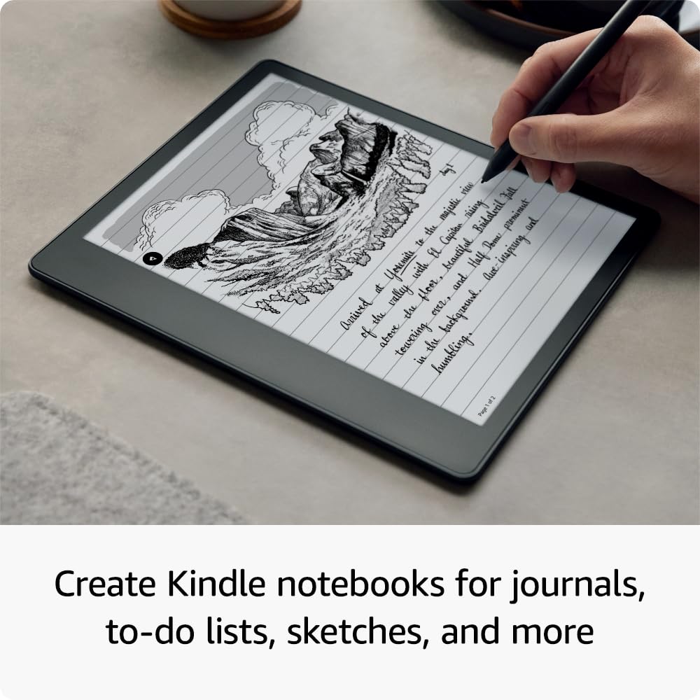 Like-New Amazon Kindle Scribe (64 GB) the first Kindle and digital notebook, all in one, with a 10.2” 300 ppi Paperwhite display, includes Premium Pen