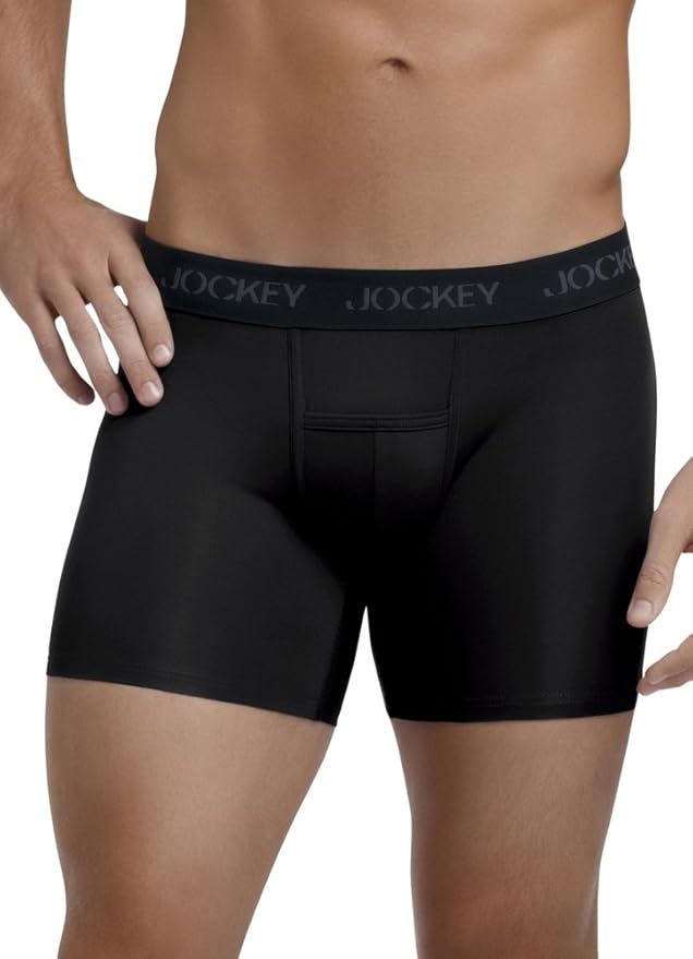Jockey Men's Underwear Microfiber Performance Boxer Brief, Outrageous