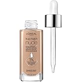 L'Oreal Paris True Match Nude Hyaluronic Tinted Serum Foundation with 1% Hyaluronic acid, Light-Medium 3-4, 1 fl. oz.