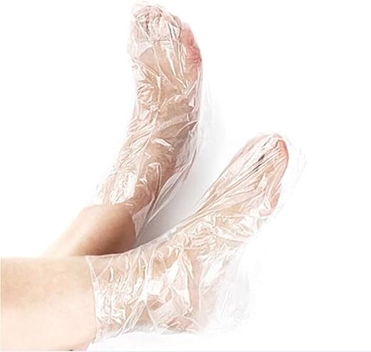 clear plastic booties