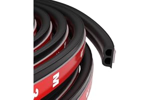 MUELNMEY Car Weather Stripping Windshield Rubber Seal,B-Shape 32.8FT Universal Self Adhesive Rubber Weather Draft Seal Strip For Car Window and Door,Engine Cover etc.weatherproof noise reduction and dustproof.