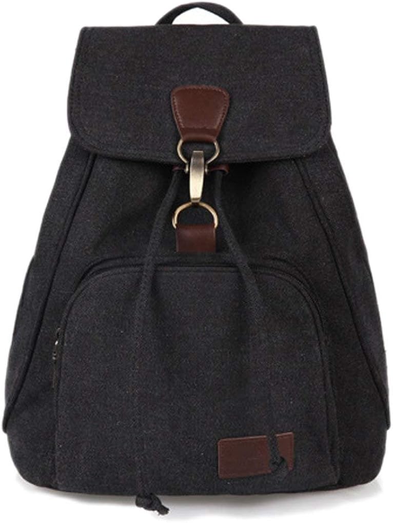 WITERY Women Ladies Retro Canvas Backpack Vintage Design Trendy Rucksack Casual Travel Shoulder Bag/Portable Handbag/College Daypack Backpack/Computer Laptop Bags - Image 3