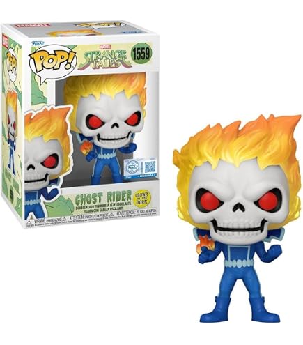 Funko Pop Rides: Marvel Classic Ghost Rider with Bike (Glow in The