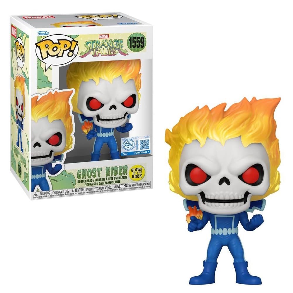 Funko Pop! Marvel #1559 Strange Tales Ghost Rider Glow-in-The-Dark Exclusive Vinyl Figure
