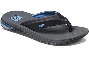 REEF Anchor Men's Beach Flip Flop, Water Friendly, Cushioning Heel Airbag