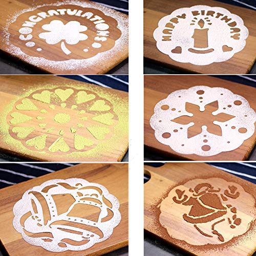 15Pack Cake Decorating Stencil Molds, Magnoloran Wedding Cake Stencils