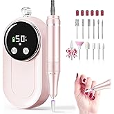FLORAVIC High Speed Nail Drill for Acrylic Removal, 50,000 RPM Pro E-File with LCD, Bits Kit & Anti Slip Pad, MG101L Quick Gel Removal, Precise Shaping, Portable for Nail Art Practice & Salon Use