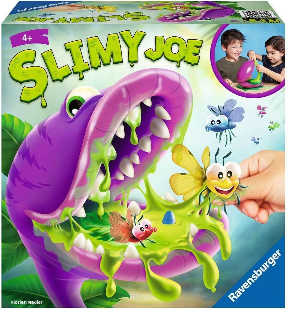 Slimy Joe Board Game for Kids age 4 years and up. Help the Fluterbyes escape the slime,20594, Green, Mittel