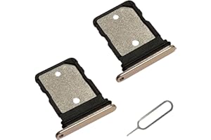 MFLDSFLHM [2pcs Pack] for Pixel 7 pro Replacement SIM Card Tray Holder Parts for Google Pixel 7 pro (5G) GP4BC GE2AE 6.7 Inches (not fit for Pixel 7 Version) (Hazel/Gold Color)