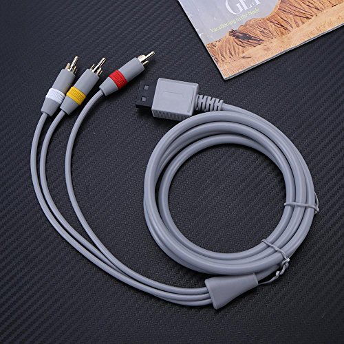 Alloet 1.8m Audio AV Cable Game Console Cable Cord for Nintendo Wii Console