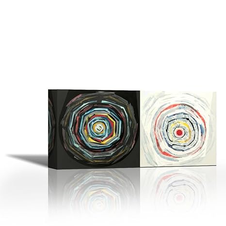 Karmakara Target Duo Ii Fine Art Print On Fine Art Canvas