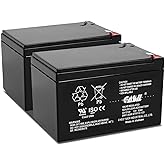 Casil CA12120 12V 12Ah SLA/AGM Sealed Lead Acid Rechargeable Deep Cycle Battery – 2 Pack – F2 Terminals