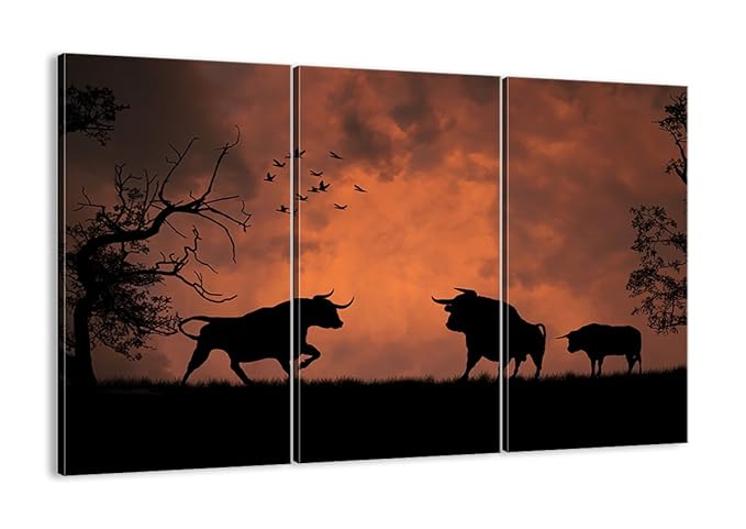 Bild auf Leinwand - Leinwandbilder - DREI Teile - Breite: 105cm, Höhe ...