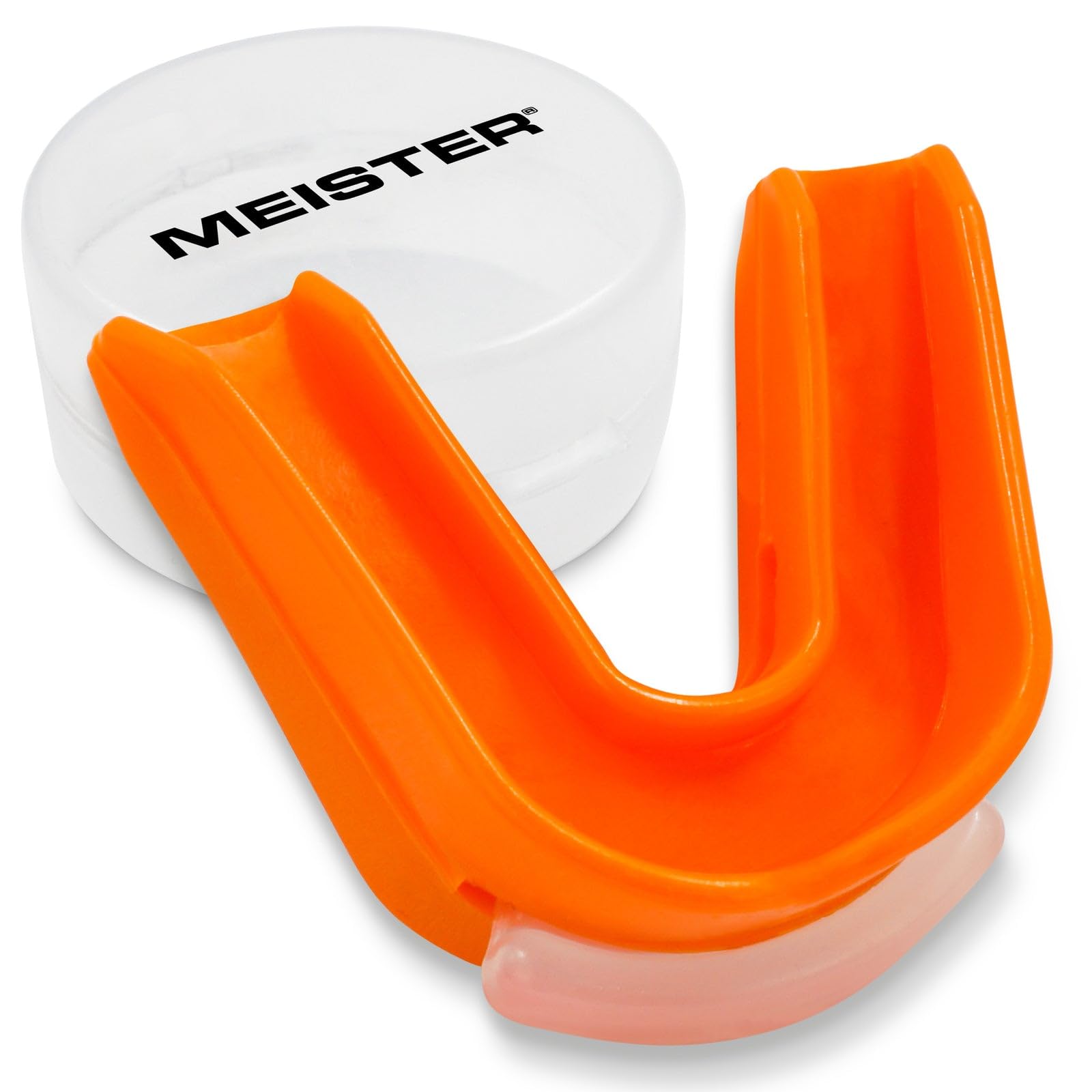 Meister MMA Moldable Double Mouth Guard w/Case - Orange