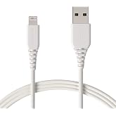 Amazon Basics MFi-Certified USB-A to Lightning Cable for Apple iPhone and iPad - 6 Feet (1.8 Meters), White