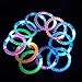 BUDI 24 Pcs Colorful LED Bracelets Light Up Party Favors 2-Dozen Decorations: 12 Bubble Bracelets+12 Beaded Bracelets Flashing Toys for Birthday Party Night Games Fun Events