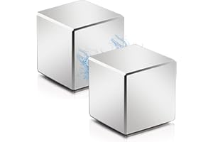 MIKEDE Square Neodymium Magnets, 2 Pack Cube Strong Rare Earth Heavy Duty for Crafts, DIY, Office, Science Project