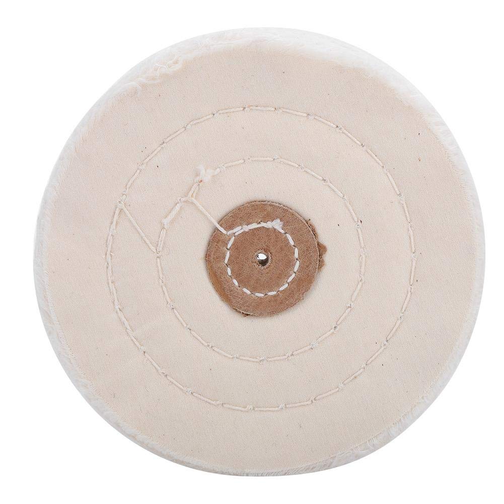 Cloth Buffing Wheel for Jewellery, Jewellery Polishing Rotary Pearl Tools, Cotton White Bench Rotary Grinding Tools Wheel Pads(5 Inch)