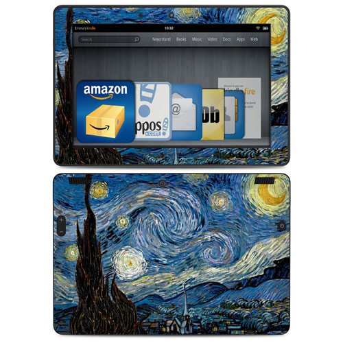Fire HDX 8.9 Decal/Skin Kit, Starry Night, Van Vough (will fit 3rd and 4th generation)