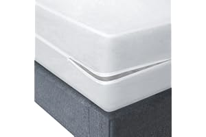 SHOPBEDDING Plastic Mattress Protector Zippered Twin, Waterproof Vinyl Mattress Cover, Heavy Duty Noiseless Mattress Encasement by Blissford