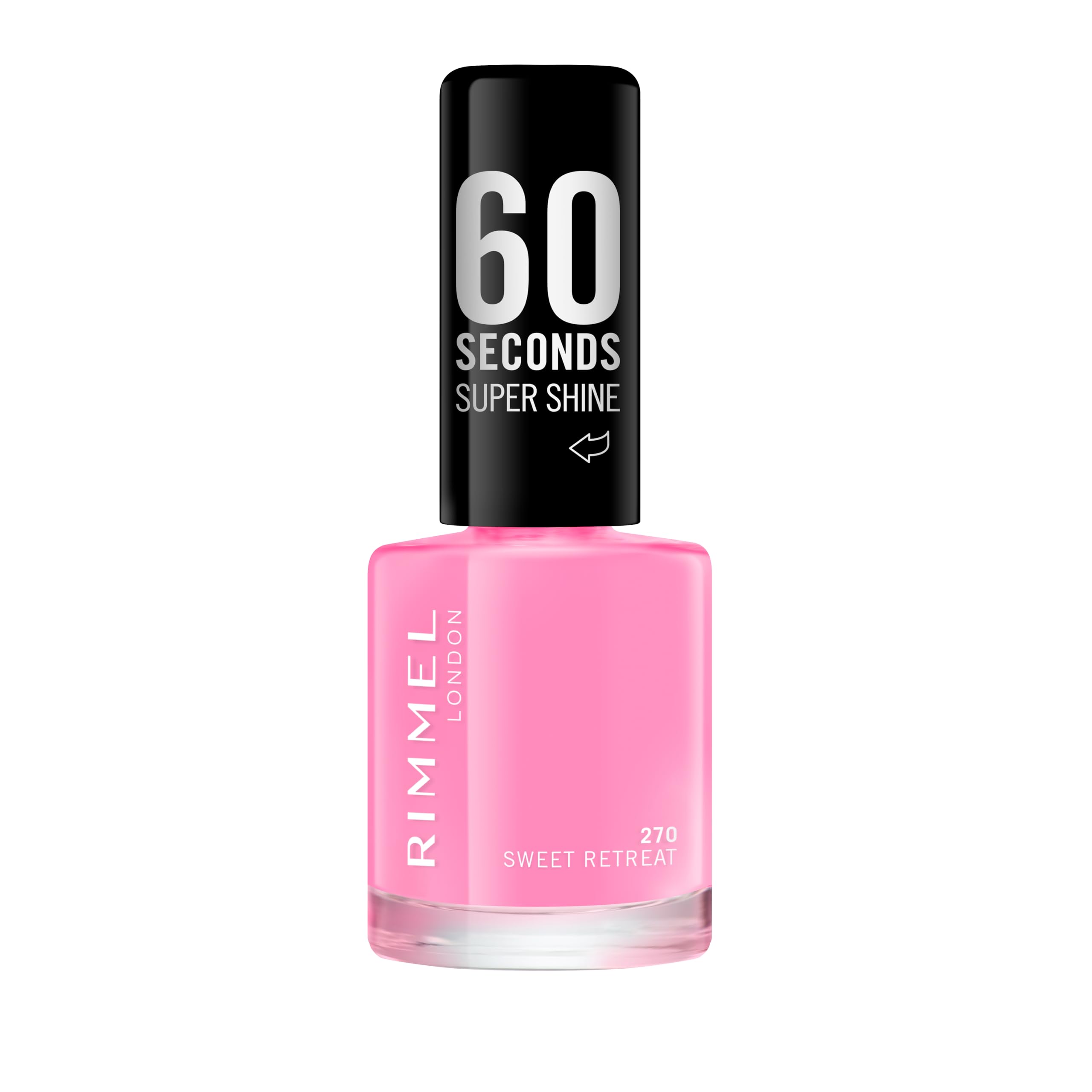 Rimmel 60 Seconds Super Shine Nail Polish, 270 Sweet Retreat, Quick-Dry Nail Polish, Ultra-Shiny Finish, Easy to Apply, Vibrant Colour, Long-Wearing, Clean and Improved Formula, Vegan, 8ml — image 1