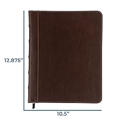 Samsill Vintage Hardback 3 Ring Zipper