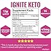 IGNITE KETO Energy Supplement - 12g BHB Salts plus Organic Caffeine - Ketone Drink for Ketosis, Energy, and Focus - Fuel a Ketogenic Diet - Best Beta Hydroxybutyrate Ketones Drink Powder Mix