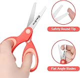 Asdirne Left Kids Scissors Safety Children Scissors 13.5cm 3 Pack view 3