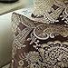 Pack of 2, CaliTime Supersoft Throw Pillow Covers Cases for Couch Sofa Home Decor, Vintage Damask Floral, 18 X 18 Inches, Coffee