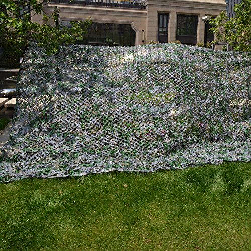 Omonic 210D Camouflage Net Desert Woodland Camo Netting for Camping Military Hunting Shooting Sunscreen Netting (Army Digital Camo, 10-16.5ft（3-5m）) - Thumbnail 2