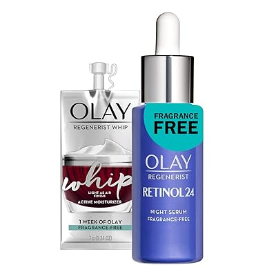 Buy Olay Regenerist Retinol Face Serum Retinol 24 Night Face Serum Fragrance Free 1 3oz Whip Face Moisturizer Travel Trial Gift Set Online In Turkey B07xr2y7rt