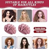 ACWOO Satin Bonnet Hair Wrap Sleep Cap with Elastic Band for Women Girls view 5
