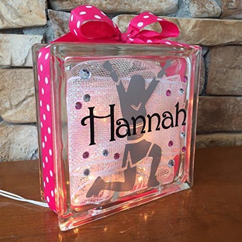 Cheerleading GemLight Personalized with Your Name and Colors